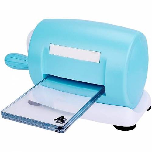PandaHall Elite Manual Die Cutting Embossing Machine for Paper Card Leather Craft Scrapbooking Dies Photo Album Decorative - Blue