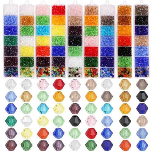 600pcs AAA Czech Glass Bicone 4mm Faceted Austria Crystal 5238 Bead Embroidery Jewelry Making Needlwork Accessories Wholesale