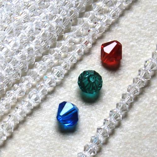 Mixed colors 3MM Crystal Glass Beads 100PCS/LOT 16FacesFashion Jewelry Making DIY Needle Work Beads