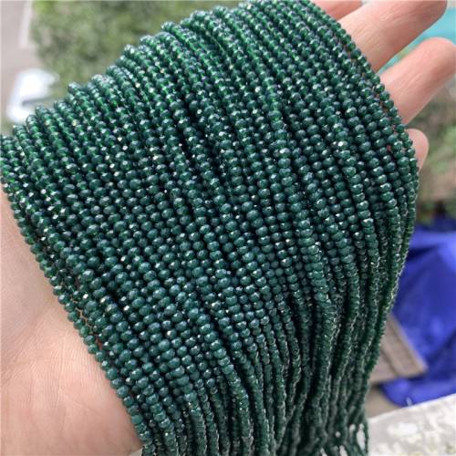 170 Pcs /strand Colorful 2x3mm Crystal Rondell Faceted Glass Beads Small Beads Sead Beads for Jewelry Making Diy