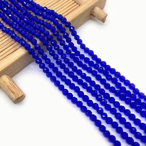 2mm3mm Crystal Glass Beads Blue Exquisite Glass Loose Beads for Jewelry Making DIY Handmade Bracelet Necklace Accessories