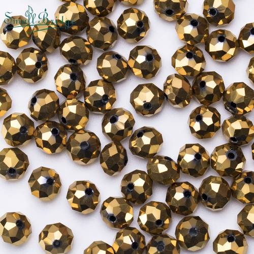 4 6 8mm Austria Plating Ball Crystal Beads for Jewelry Making Bracelet Diy Perles Loose Faceted Glass Bead Wholesale Z320