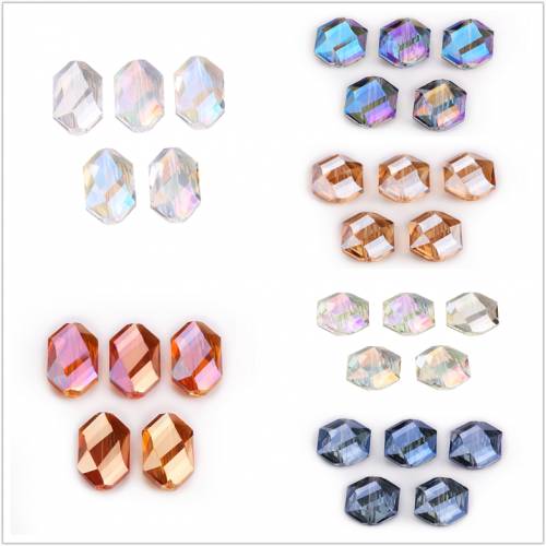 Crystal 15pcs Cute Oval Faceted DIY Jewelry Making Wholesale Bulk 18mm Findings Glass Charms Beads Craft Spacer Oblong