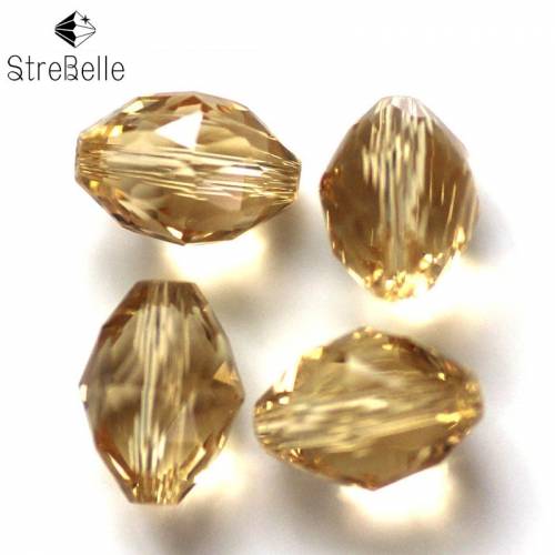 Faceted Clear Crystal Stone Beads DIY Loose Beads For Jewelry Making Strand 9x6mm 11x8mm 13x10mm