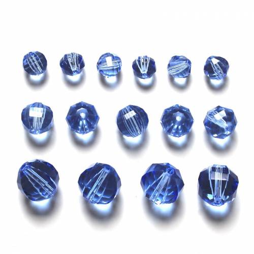 Faceted Glass Crystal Round Beads 6mm 8mm 10mm Multi Colors Fashion DIY Jewelry beads