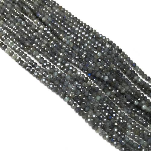 Natural Stone Faceted Scattered bead Flash Stone small Beads for Jewelry Making DIY Necklace Bracelet Accessories size 3x4mm