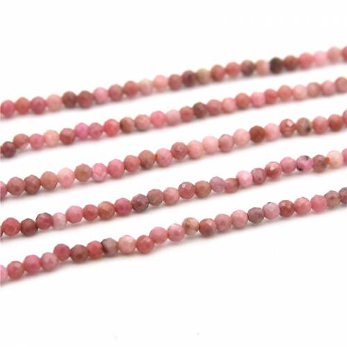 Natural Stone Real Rhodochrosite Small Beads Faceted Round 2/3mm Jewelry Findings Material For Making Bracelet Necklace Earrings