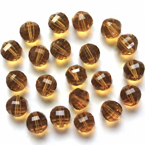 StreBelle 10mm Czech Mixed Color Faceted Round Glass Beads for Jewelry Making Supplies Diy Perles Spacer Crystal Beads Wholesale