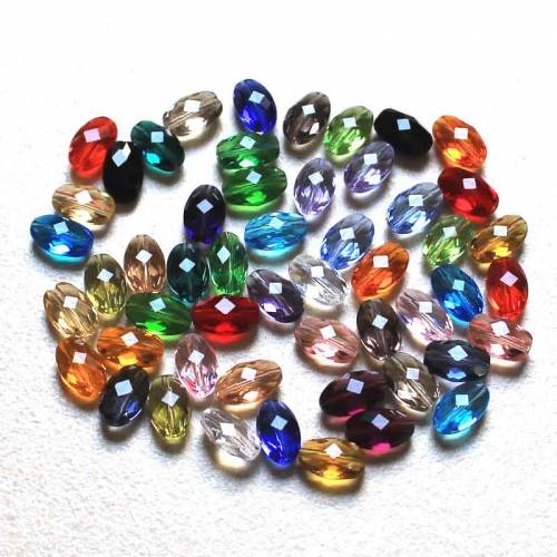 StreBelle 9x6mm 2020 New arrival fashion oval facet crystal beads create your style DIY jewelry accessories Beads 100pcs