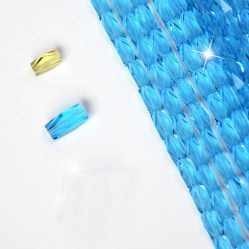 StreBelle Crystal Beads Faceted Rectangle Glass Beads Crafts 8x4mm 12x6mm AAA Grade for DJY Fashion Jewelry Making