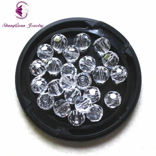 Wholesale Round Faceted Glass Crystal Spacer Beads 8mm Pick 30 Colors For Jewelry Making(SQ3A28)