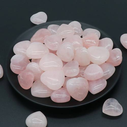 Natural Rose Quartzs Bead Heart Shape Natural Agates Stone Loose Bead for Making DIY Jewelry Necklace Bracelet Accessories