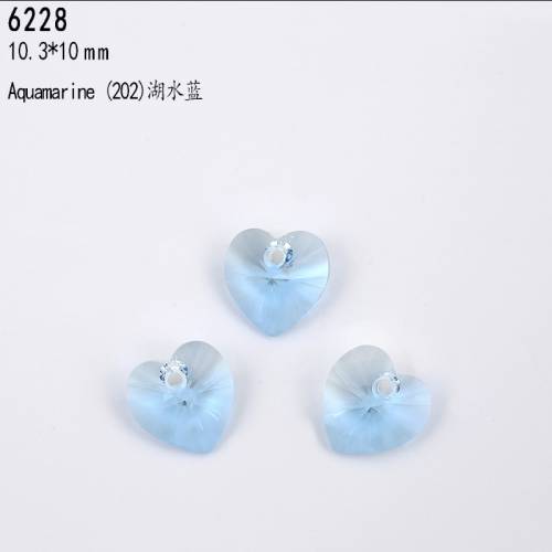 XILION Heart Pendant 6228 103x10mm Austrian 100% Original beads for DIY crystal jewelry making accessories findings