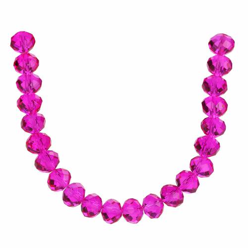 Faceted Rose Red Findings Bracelet Loose DIY Spacer Making Rondelle Glass Wholesale Charms 4-10mm Necklace Lots Beads Jewelry