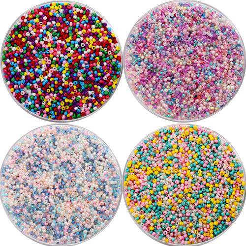 10g/Lot 2mm Mixed Colorful Charm Czech Glass Seed Spacer Beads for DIY Bracelet Necklace Earrings Jewelry Making Accessories