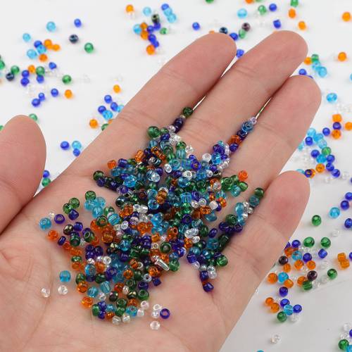 20g 2mm 3mm 4mm Transparent Crystal Czech Seed Glass Spacer Beads For Jewelry Make Handmade Garments DIY Sewing Craft
