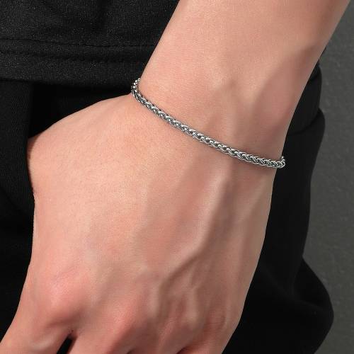 2021 Trend Fashion Jewelry Bracelets Stainless Steel Men Bracelet Couple Bracelets Bracelet Homme Titanium Steel Chain Bracelet
