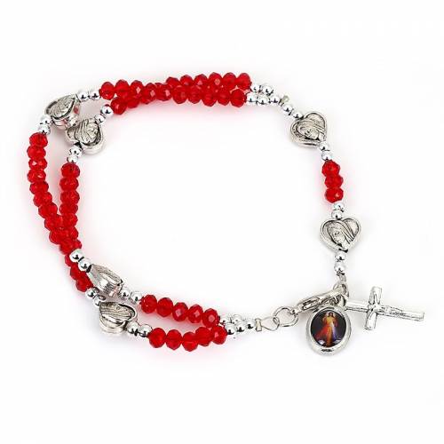 Jesus Bracelet Jewelry 2021  Virgin Mary Cross Exquisite Random Picture Christian Supplies Gifts Rosary Bracelet Wholesale