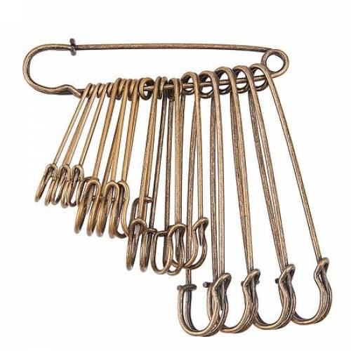 BENECREAT 20PCS 2/25/3/4 inch Safety Pins Heavy Duty Safety Pins for Blankets - Skirts - Kilts - Knitted Fabric - Crafts