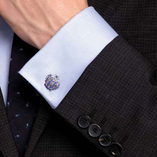 Fashion Noble Cufflinks Gentleman‘s Delicate Cufflinks Wedding Shirts Men Crown Cufflinks Perfect Appearance Design