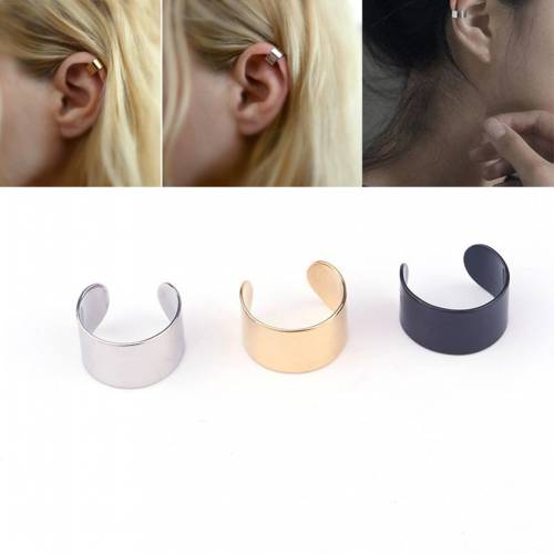 1Pcs Punk Rock Ear Earrings Fashion Women Cartilage Clip Cuff Wrap No Piercing-Clip On Women‘s Fashion Jewelry Accessories