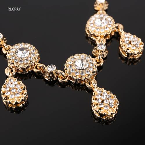 New Morocco Trendy Hair Chains with Rhinestone Luxury Bridal Hair Jewelry Water Drop Shape Gold Wedding Hair Accessories
