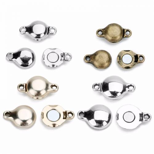 10pcs/lot Strong Magnetic Clasps For Necklace Bracelet Antique bronze Buckle Connector Hook For Jewelry Bracelet Making Wholesal