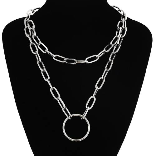 Trendy Link Chain Necklaces For Women Men Chunky Thick Choker Jewelry On The Neck Fashion Female Egirl Eboy Grung Accessories