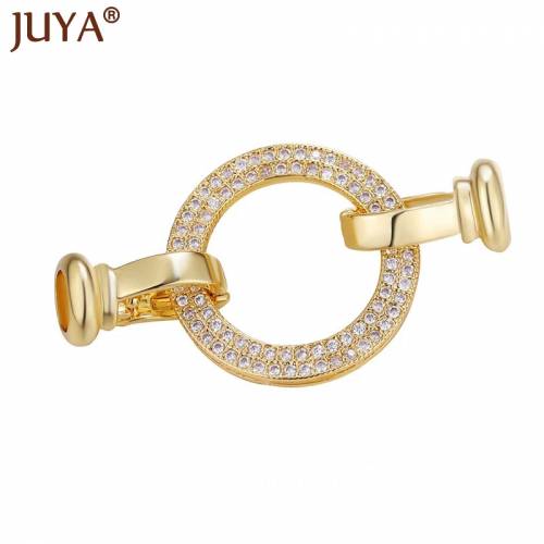 Trendy Rhinestone Connectors Pearl Necklace Fastener Clasps Agate Bracelets Jewelry Components Supplies