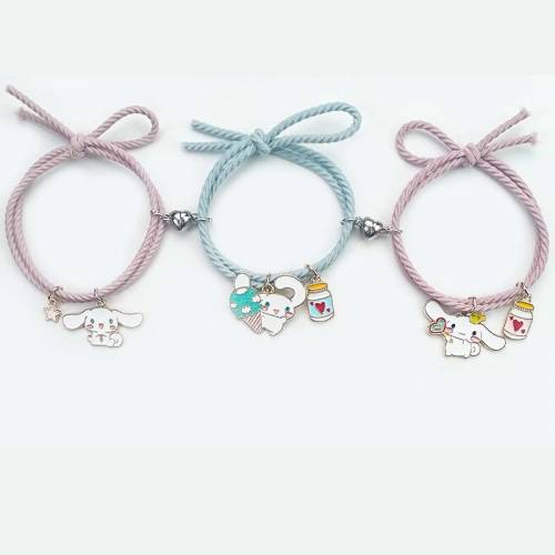 Cute Animal Bracelet Fashion Men and Women Lovers New Adjustable Woven Rope Pendant Friendship Luxury Jewelry Wholesale