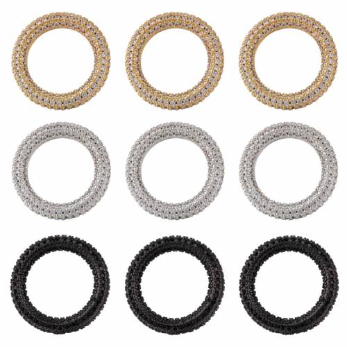 High Quality Pave Micro- Zircon Closed Circle Clasps DIY Jewelry Making Supplies Necklace Pendants Accessories