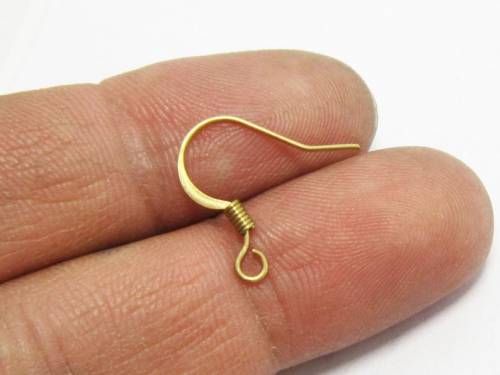 100pcs Brass earrings hook 168mm Raw brass Spring earrings wires R251