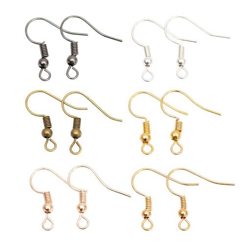 100pcs/lot 20x17mm DIY Earring Findings Earrings Clasps Hooks Fittings DIY Jewelry Making Accessories Iron Hook Earwire Jewelry