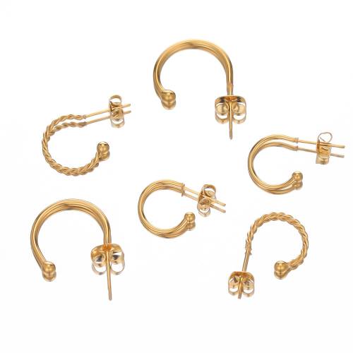 10pcs Stainless Steel Earring Clasps Hooks Connector for DIY Jewelry Making Accessories Crafts Dangle Hoop Earrings Findings