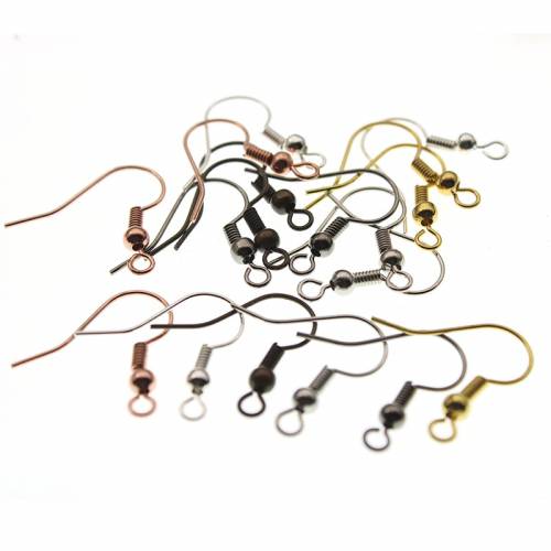 50pcs 18x19mm Brass DIY Earring Jewelry Findings Earrings Clasps Hooks Fittings DIY Jewelry Making Accessories Hooks Ear wire