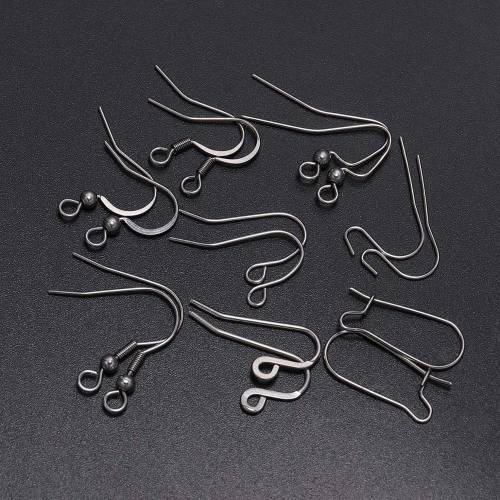 50Pcs/lot Stainless Steel Not Allergic Earring Hooks Earrings Clasps Earwire Connectors For DIY Jewelry Making Findings Supplies