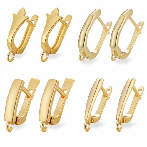 5/pair Popular DIY Earrings Clasps Hooks for Women Handmade Jewelry Making Accessories New Fashion Design Hollow Earrings Hooks