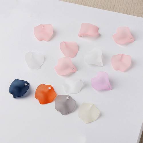 Candy colored petals Pendant Earrings ear clip ear Earrings hook DIY hand made ear jewelry material package accessories