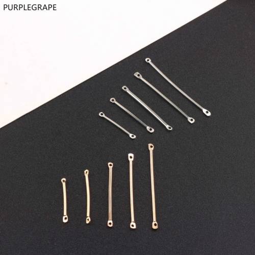 DIY earrings hand-made accessories double hole connecting rod metal ear hook basic parts material hanging pieces 10 pieces