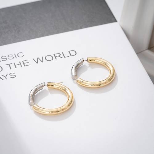 Jaeeyin 2021 Classic Statement Punk Chunky Hoop Earrings 2 In 1 Gold Color Rhodium Color Removable Geometric New Arrivals