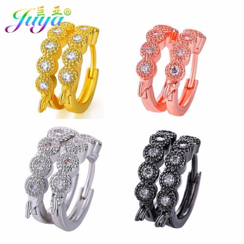 Juya DIY Earrings Accessories Supplies Hand made Fastener Basic Hoop Earring Hooks Women Fashion Dangle Earrings Making Material