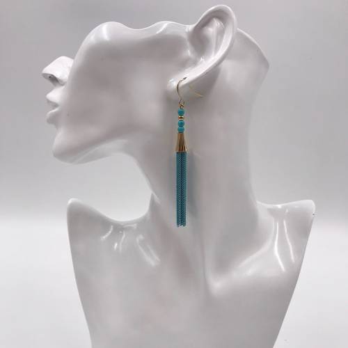 Kara&Kale Boho Drop Earings Fashion Jewelry Charms Gothic Metal Chain Tassel Hook Earrings Vintage Gold Earrings For Women ED007