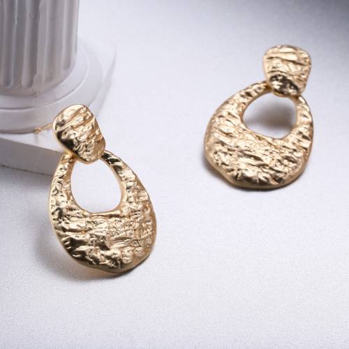 MYDIY 2021 New Exaggerated Geometric Drop Dangle Earrings for Women Metal Gold Color Vintage Brincos Hiphop Party Jewelry Gift