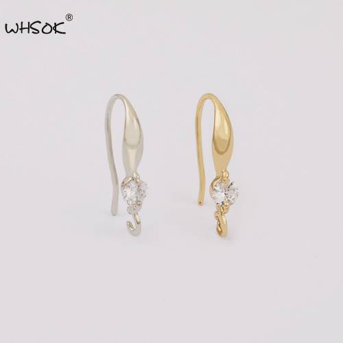 WHSOK 100Pcs 4*19MM Jewelry Accessories/Hand Made/DIY Parts/Cubic Zirconia Earrings Hooks/Jewelry Making/Jewelry Accessories