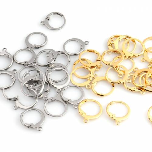 20pcs/lot 17x14mm Kpop Earrings Hooks Stainless Steel Earring Hoops For Jewelry Making Components For Jewelry Making supplies