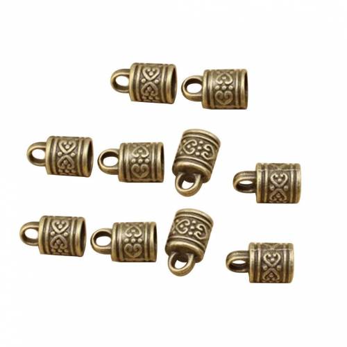 10Pcs 10mm Kumihimo Cord End - Clasp - Ribbon Clamp - Bail Jewelry Finding Supplies