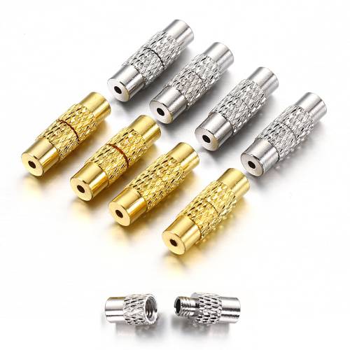 20pcs 38x13mm Screw Twist Clasps Fastener Cord Rope Wire End Caps Rope Bracelet Necklace End Connector for DIY Jewelry Making