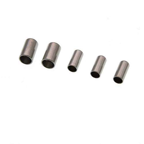20pcs Stainless Steel End Caps Fit 15 2 3 4 5 mm Leather Rope For DIY Jewelry Making Round Cord Fastener End Crimp Findings