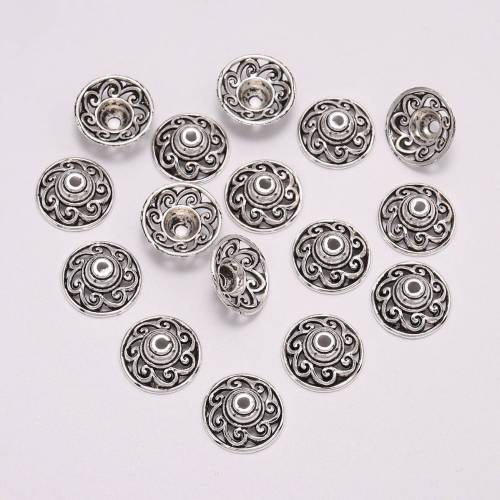 20pcs/Lot 145mm Tibetan Antique Round Beads Sun Flower Loose Sparer End Beads Caps For DIY Jewelry Making Earrings Accessories