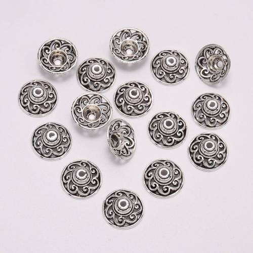 20pcs/Lot 145mm Tibetan Antique Round Sun Flower Loose Sparer End Beads Caps For DIY Jewelry Making Findings Accessories